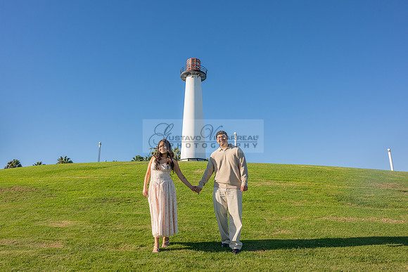 Christopher and Andrea engagement, wedding, photos at Lions Lighthouse in Long Beach California, photographs, images by Gustavo Villarreal photography, 323-633-8283, www.gvphotoandvideo.com