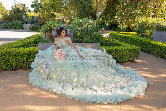 Emma Gutierrez quinceanera photo shoot, videos at South Coast Botanic Garden in Palos Verdes States Ca by Gustavo Villarreal Photography, 323-633-8283, www.gvphotoandvideo.com