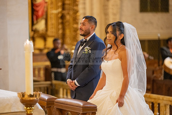 Gustavo and Lupe wedding ceremony at San Vincent Catholic Church