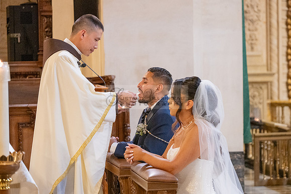 Gustavo and Lupe wedding ceremony at San Vincent Catholic Church