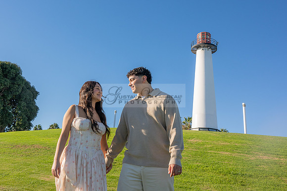 Christopher and Andrea engagement, wedding, photos at Lions Lighthouse in Long Beach California, photographs, images by Gustavo Villarreal photography, 323-633-8283, www.gvphotoandvideo.com