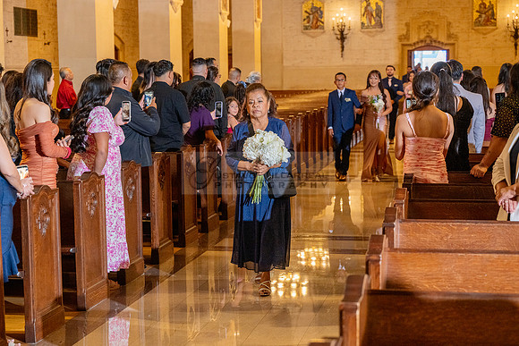 Gustavo and Lupe wedding ceremony at San Vincent Catholic Church