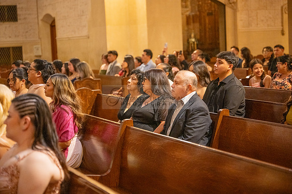 Gustavo and Lupe wedding ceremony at San Vincent Catholic Church