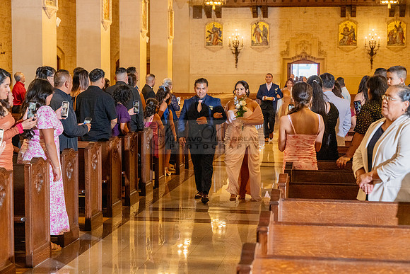 Gustavo and Lupe wedding ceremony at San Vincent Catholic Church