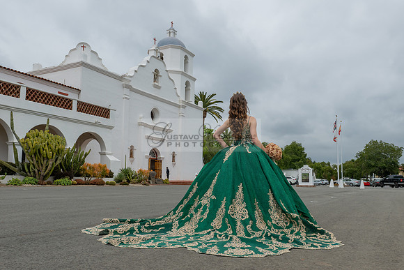 Quinceaneras photoshoot, photographer, videographer at San Luis Rey Mission in Oceanside Ca. 323-633-8283 www.gvphotoandvideo.com