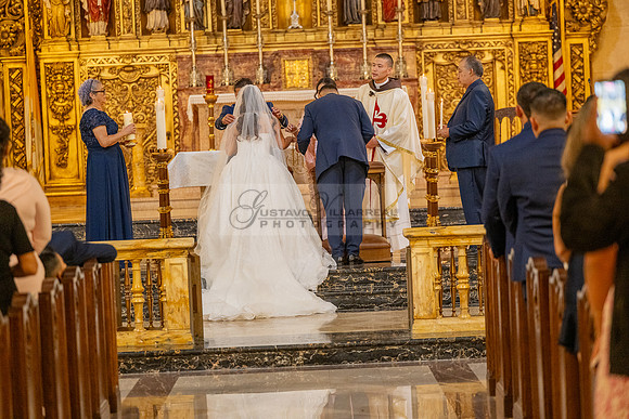 Gustavo and Lupe wedding ceremony at San Vincent Catholic Church