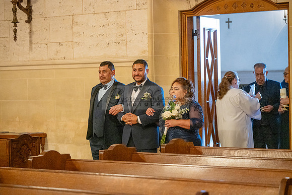 Gustavo and Lupe wedding ceremony at San Vincent Catholic Church