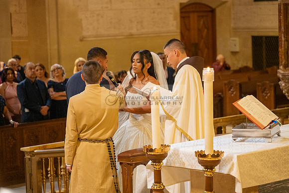 Gustavo and Lupe wedding ceremony at San Vincent Catholic Church