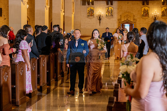Gustavo and Lupe wedding ceremony at San Vincent Catholic Church