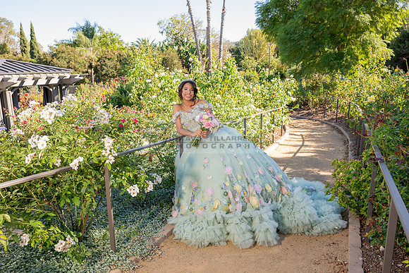 Emma Gutierrez quinceanera photo shoot, videos at South Coast Botanic Garden in Palos Verdes States Ca by Gustavo Villarreal Photography, 323-633-8283, www.gvphotoandvideo.com