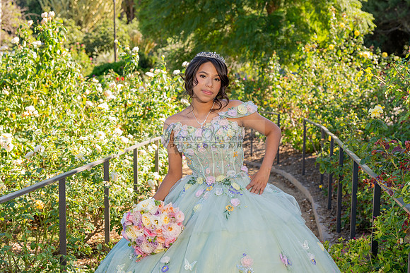 Emma Gutierrez quinceanera photo shoot, videos at South Coast Botanic Garden in Palos Verdes States Ca by Gustavo Villarreal Photography, 323-633-8283, www.gvphotoandvideo.com
