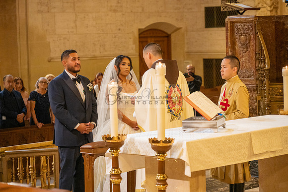 Gustavo and Lupe wedding ceremony at San Vincent Catholic Church