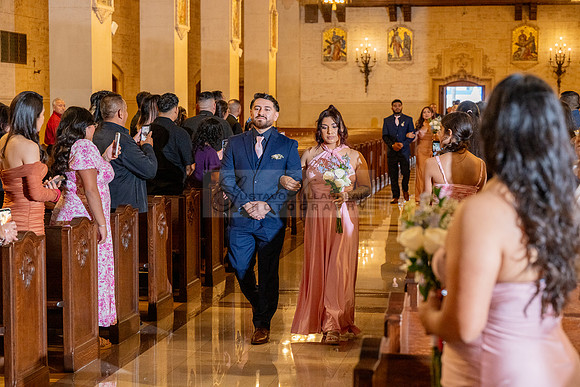 Gustavo and Lupe wedding ceremony at San Vincent Catholic Church