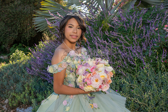 Emma Gutierrez quinceanera photo shoot, videos at South Coast Botanic Garden in Palos Verdes States Ca by Gustavo Villarreal Photography, 323-633-8283, www.gvphotoandvideo.com