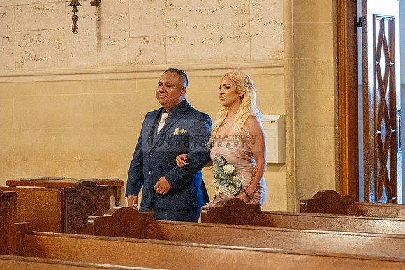 Gustavo and Lupe wedding ceremony at San Vincent Catholic Church