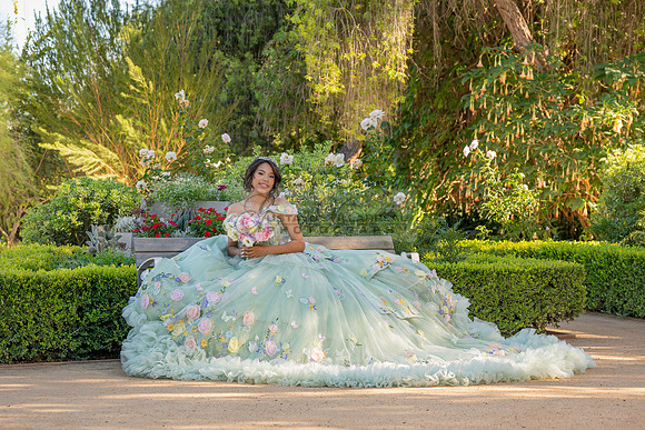 Emma Gutierrez quinceanera photo shoot, videos at South Coast Botanic Garden in Palos Verdes States Ca by Gustavo Villarreal Photography, 323-633-8283, www.gvphotoandvideo.com