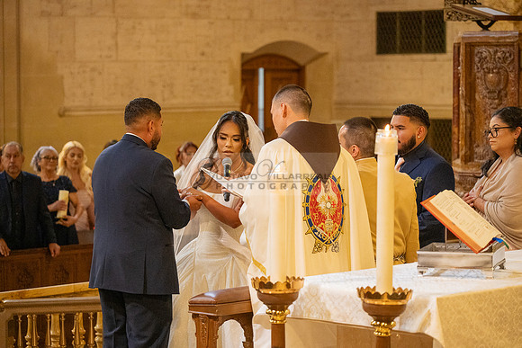 Gustavo and Lupe wedding ceremony at San Vincent Catholic Church