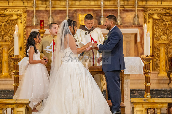 Gustavo and Lupe wedding ceremony at San Vincent Catholic Church