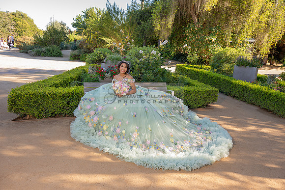 Emma Gutierrez quinceanera photo shoot, videos at South Coast Botanic Garden in Palos Verdes States Ca by Gustavo Villarreal Photography, 323-633-8283, www.gvphotoandvideo.com