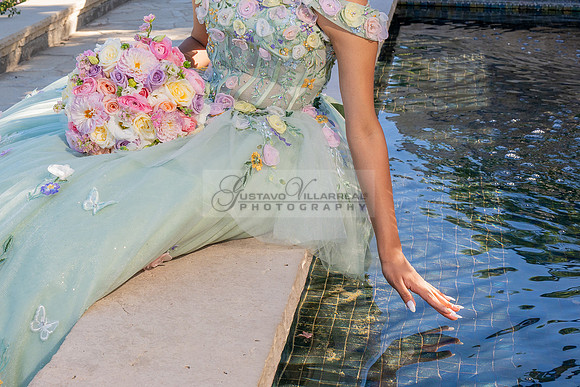 Emma Gutierrez quinceanera photo shoot, videos at South Coast Botanic Garden in Palos Verdes States Ca by Gustavo Villarreal Photography, 323-633-8283, www.gvphotoandvideo.com