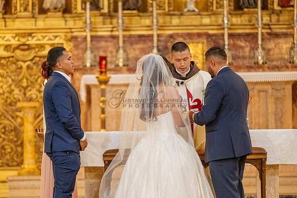 Gustavo and Lupe wedding ceremony at San Vincent Catholic Church