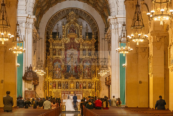 Gustavo and Lupe wedding ceremony at San Vincent Catholic Church