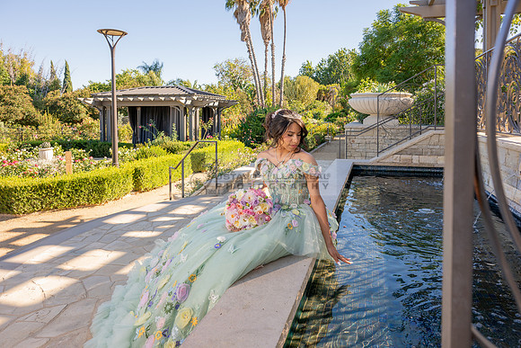 Emma Gutierrez quinceanera photo shoot, videos at South Coast Botanic Garden in Palos Verdes States Ca by Gustavo Villarreal Photography, 323-633-8283, www.gvphotoandvideo.com