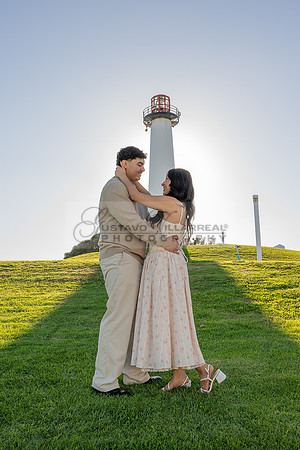 Christopher and Andrea engagement, wedding, photos at Lions Lighthouse in Long Beach California, photographs, images by Gustavo Villarreal photography, 323-633-8283, www.gvphotoandvideo.com