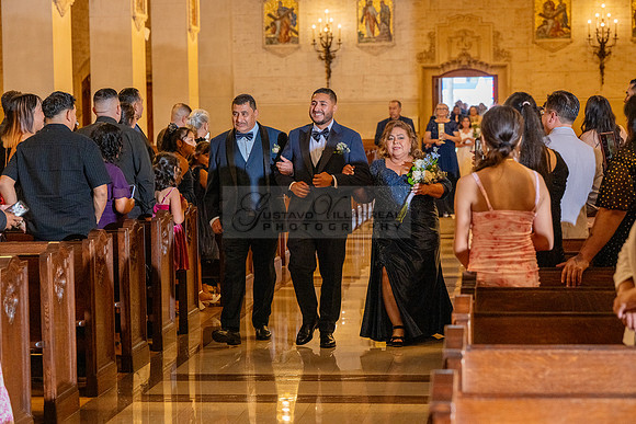 Gustavo and Lupe wedding ceremony at San Vincent Catholic Church