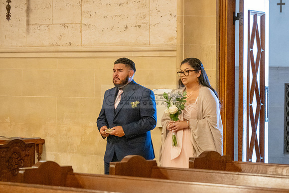 Gustavo and Lupe wedding ceremony at San Vincent Catholic Church