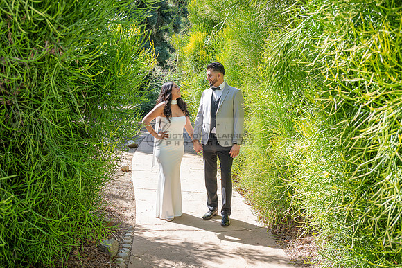 Erick and Yomira wedding, engagement photos at Los Angeles Arbor