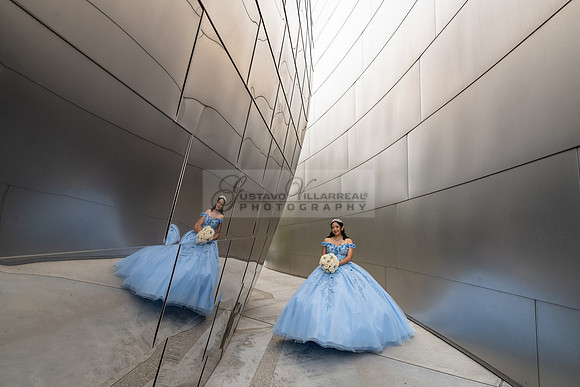 Ximena Citlali quinceanera photoshoot at Walt Disney Concert Hall in Los Angeles Ca. #quinceaneras, #gvphotoandvideo 323-633-8283