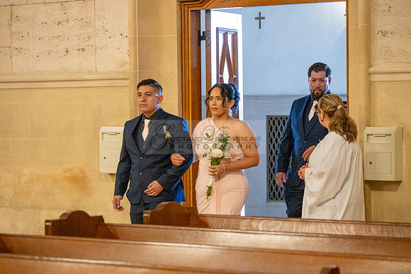 Gustavo and Lupe wedding ceremony at San Vincent Catholic Church