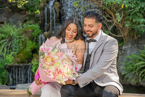 Erick and Yomira wedding, engagement photos at Los Angeles Arboretum & Botanic Garden in Arcadia Ca, images by Gustavo Villarreal Photography, 323-633-8283, www.gvphotoandvideo.com