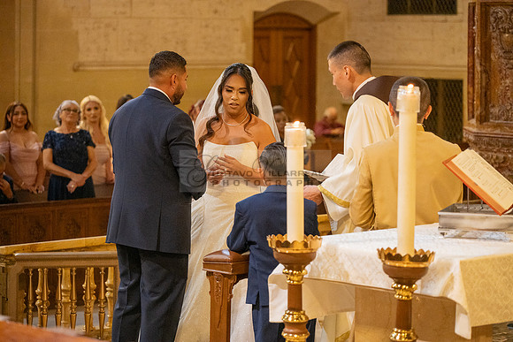 Gustavo and Lupe wedding ceremony at San Vincent Catholic Church