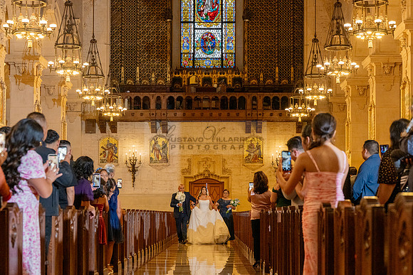 Gustavo and Lupe wedding ceremony at San Vincent Catholic Church