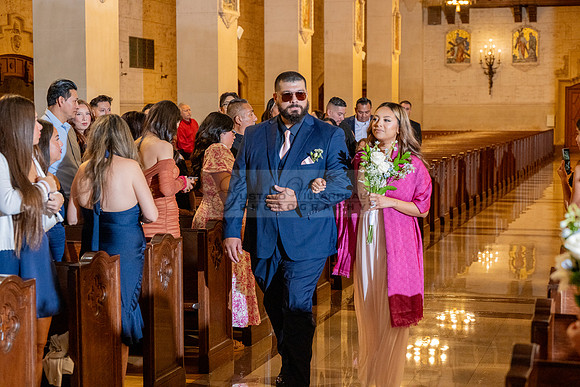 Gustavo and Lupe wedding ceremony at San Vincent Catholic Church