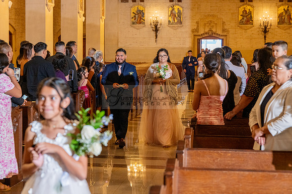 Gustavo and Lupe wedding ceremony at San Vincent Catholic Church