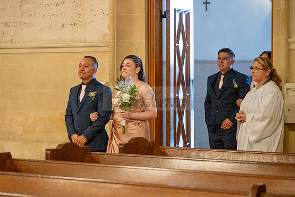 Gustavo and Lupe wedding ceremony at San Vincent Catholic Church