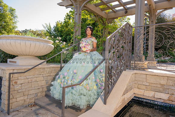Emma Gutierrez quinceanera photo shoot, videos at South Coast Botanic Garden in Palos Verdes States Ca by Gustavo Villarreal Photography, 323-633-8283, www.gvphotoandvideo.com