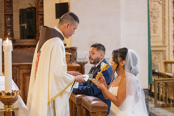 Gustavo and Lupe wedding ceremony at San Vincent Catholic Church