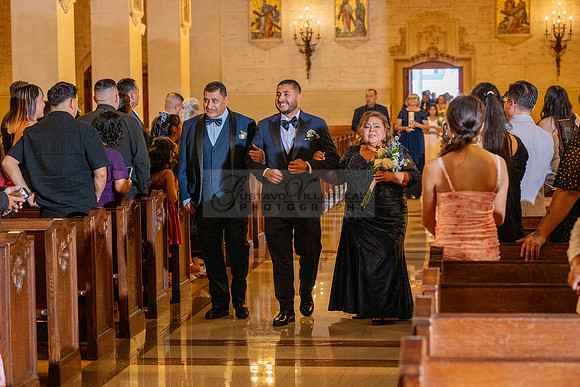 Gustavo and Lupe wedding ceremony at San Vincent Catholic Church