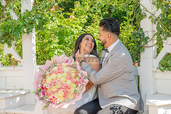 Erick and Yomira wedding, engagement photos at Los Angeles Arboretum & Botanic Garden in Arcadia Ca, images by Gustavo Villarreal Photography, 323-633-8283, www.gvphotoandvideo.com