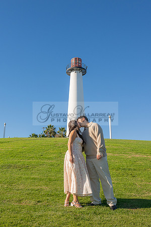 Christopher and Andrea engagement, wedding, photos at Lions Lighthouse in Long Beach California, photographs, images by Gustavo Villarreal photography, 323-633-8283, www.gvphotoandvideo.com