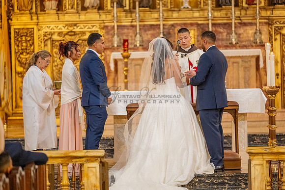Gustavo and Lupe wedding ceremony at San Vincent Catholic Church