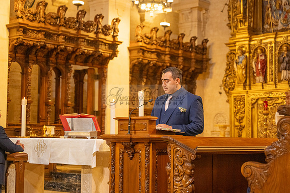 Gustavo and Lupe wedding ceremony at San Vincent Catholic Church