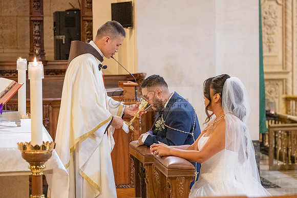 Gustavo and Lupe wedding ceremony at San Vincent Catholic Church
