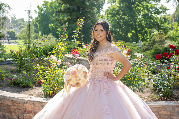 Bella McNally quinceanera photos, photographer, videos at Penn Park in Whittier Ca, Gustavo Villarreal Photography, 323-633-8283