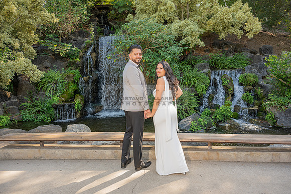 Erick and Yomira wedding, engagement photos at Los Angeles Arboretum & Botanic Garden in Arcadia Ca, images by Gustavo Villarreal Photography, 323-633-8283, www.gvphotoandvideo.com