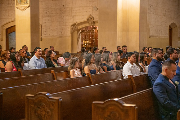 Gustavo and Lupe wedding ceremony at San Vincent Catholic Church